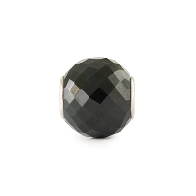 Ronde Calcédoine verte facettée