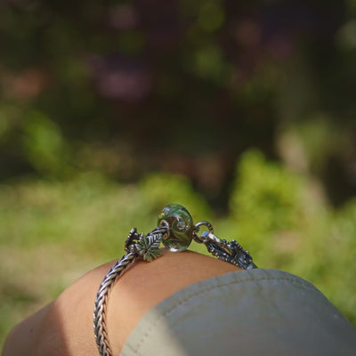 Kastanje hart armband